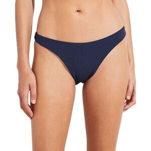 Eberjey Womens Pique Dree Bikini Bottom Low Rise Classic Cut Peaca Size S NWT